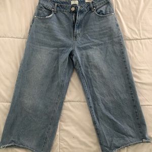 Cotton On Mid Wide Leg Crop Jean